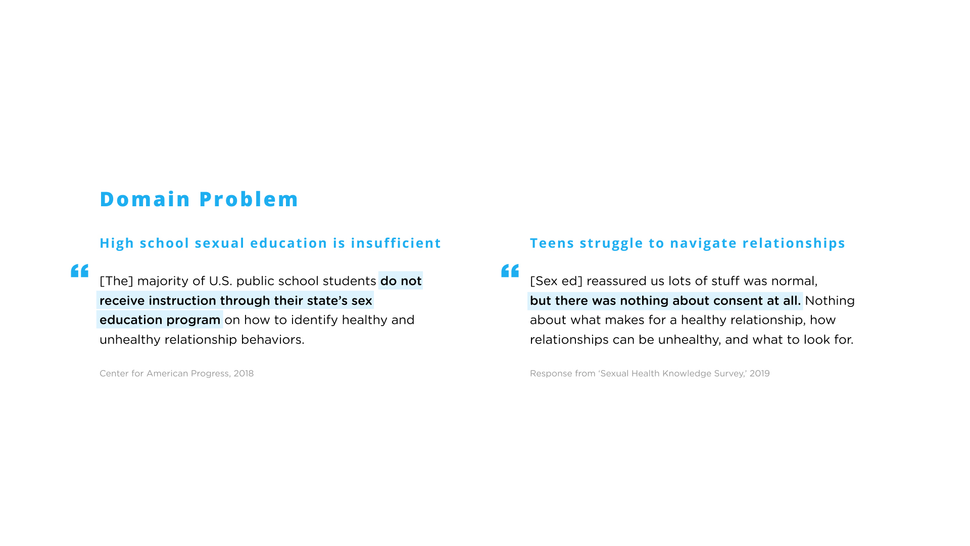 Presentation slide presenting the domain problem of our project.